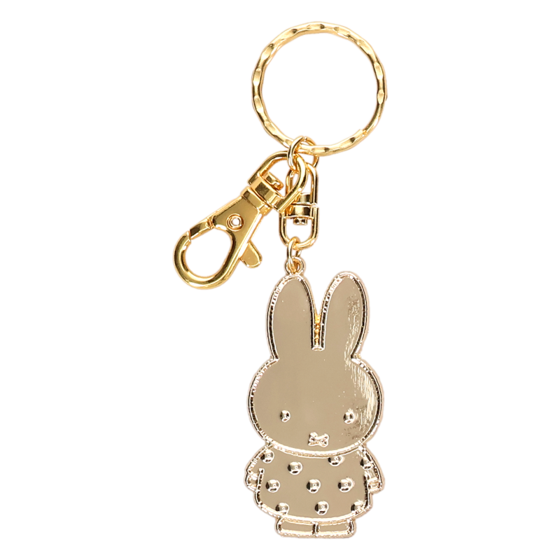 miffy ミッフィー GOLDキーホルダー miffy ドット/1226